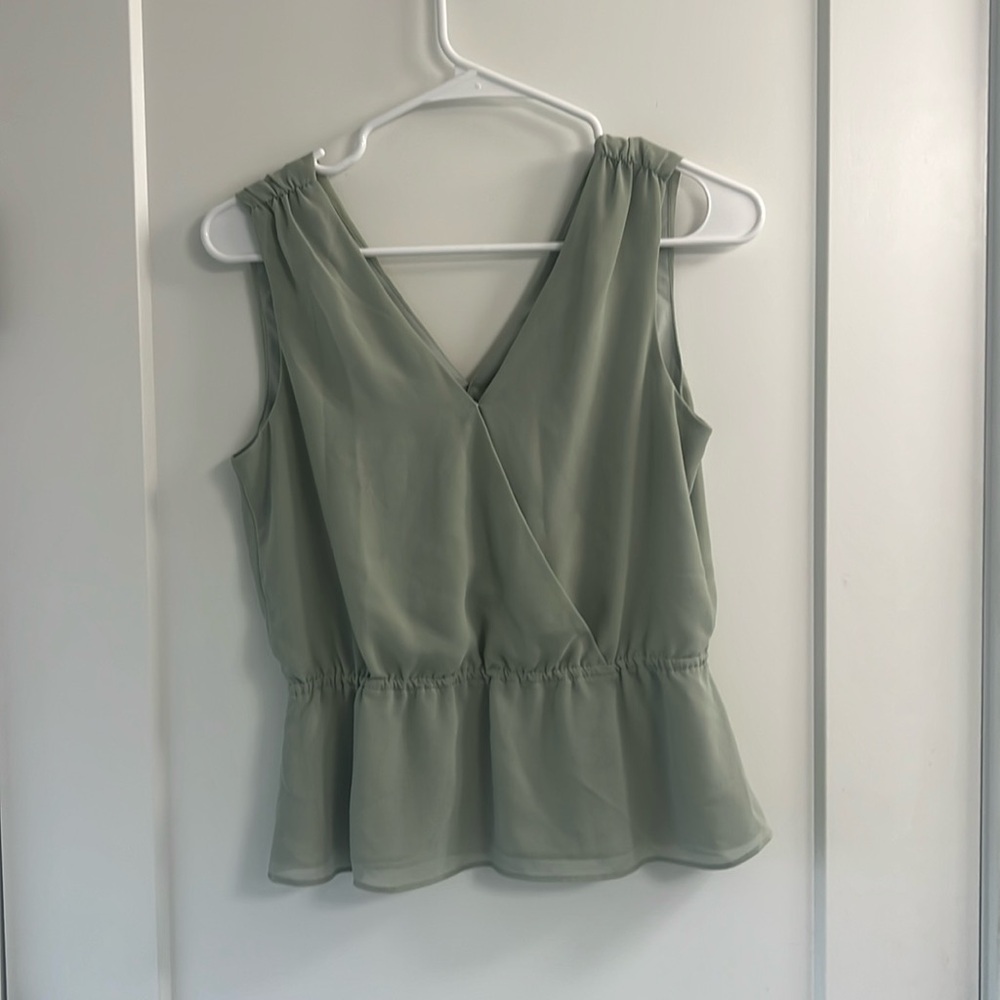 Banana Republic Wrap Pleated Top